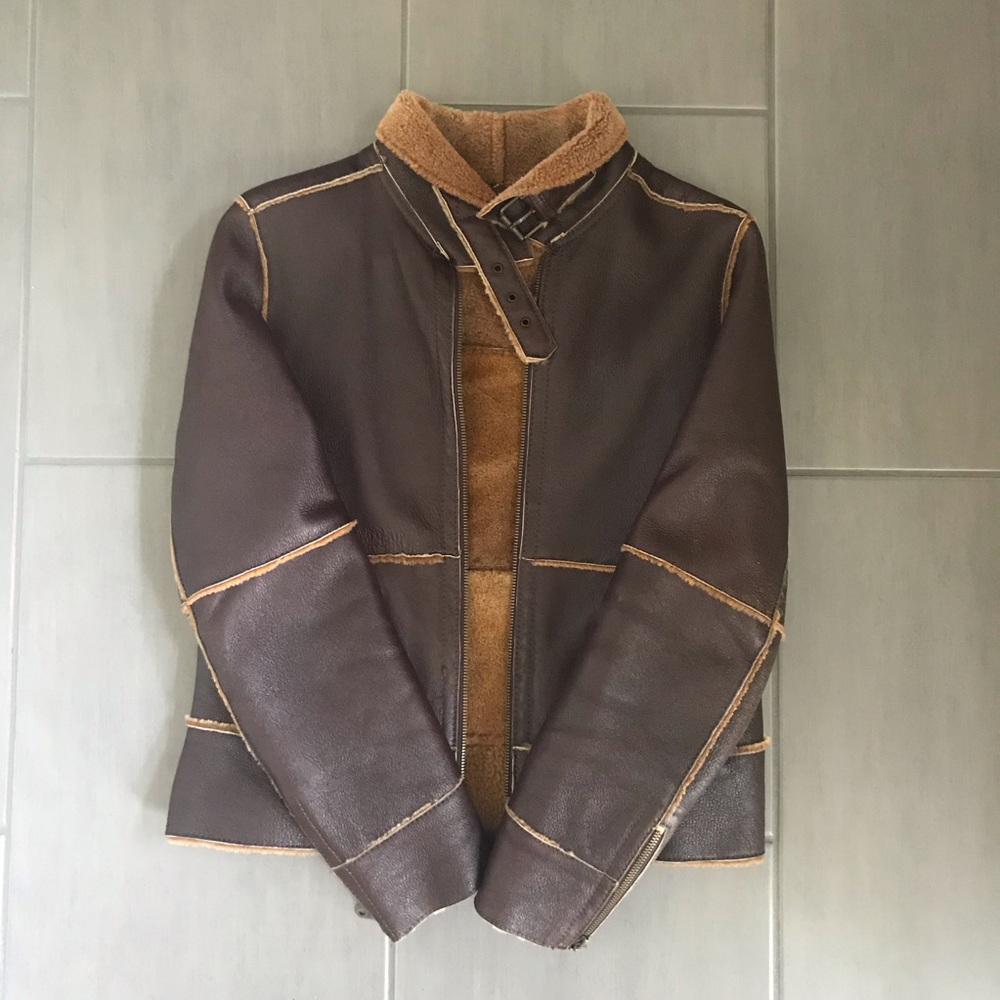 NOT FOR SALE - Rem Garson Leather and 100% Shearling Jacket